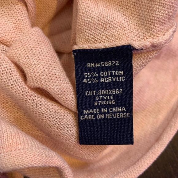 NWT Max Edition Blush Pink Tie Front Long Sleeve Knit Pullover XS - Picture 9 of 10